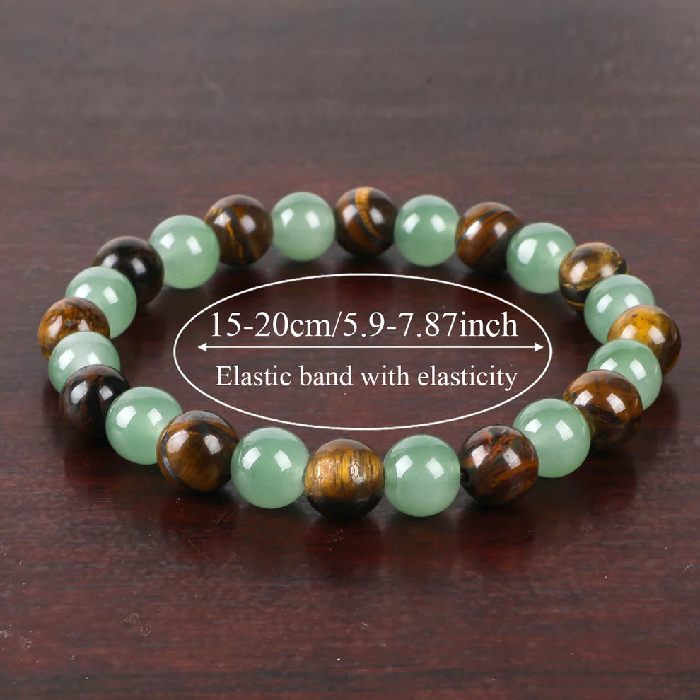 Lucky hot item! Tiger's eye natural stone elastic cord handmade beads