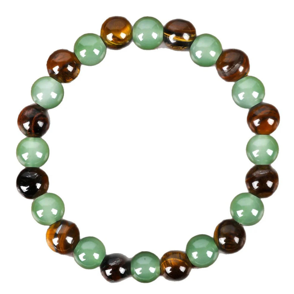 Lucky hot item! Tiger's eye natural stone elastic cord handmade beads